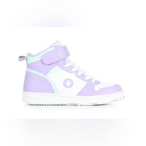 Kids Purple And White Basketball Shoes Size 3